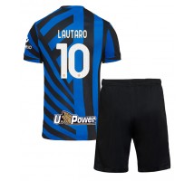 Inter Milan Lautaro Martinez #10 Koszulka Podstawowa dzieci 2024-25 Krótki Rękaw (+ krótkie spodenki)